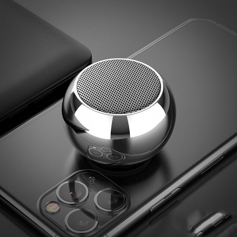 M3 Colorful Wireless Speakers 3D Mini Electroplating Round Steel Cannon Blue tooth Speaker - Arcade Anchor