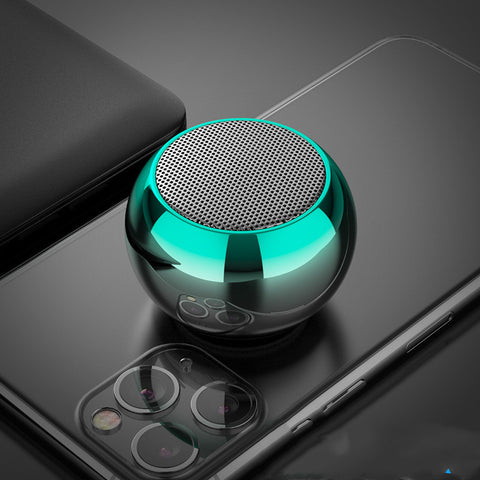 M3 Colorful Wireless Speakers 3D Mini Electroplating Round Steel Cannon Blue tooth Speaker - Arcade Anchor