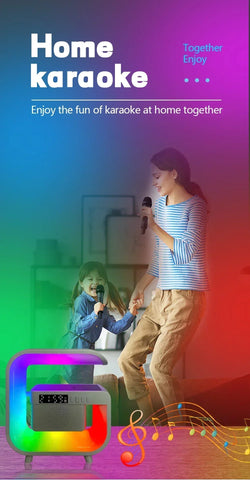 Wireless Charger Station RGB Desk Lamp Light Alarm Clock Bluetooth Speaker For iPhone Xiaomi 15W Fast Charging Stand Pad - Arcade Anchor