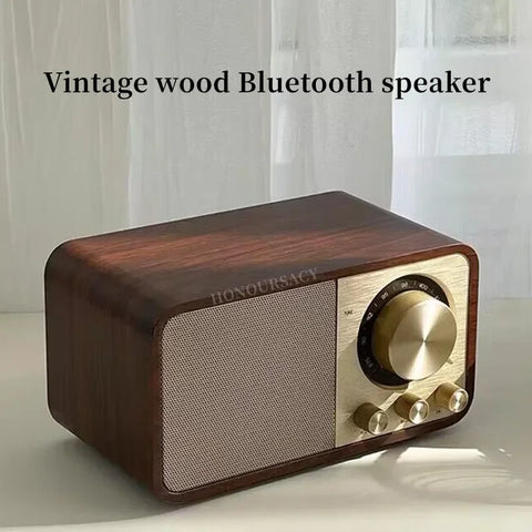 Nostalgic Bluetooth Sound Retro Classic Speaker Retro Radio Wireless Bluetooth 5.0 Wooden Portable Subwoofer - Arcade Anchor