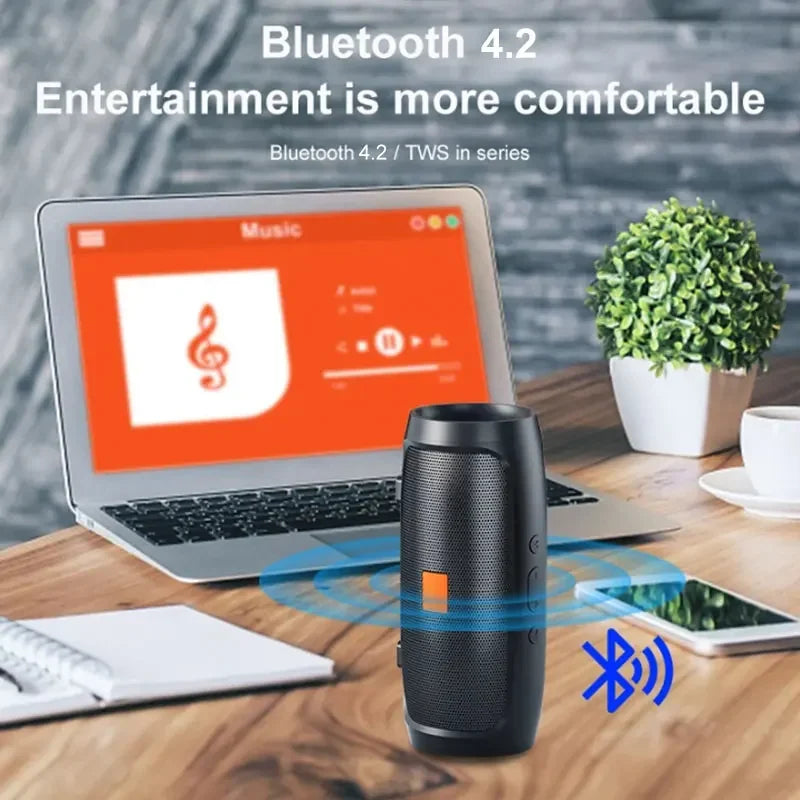 TF USB Bluetooth Speaker Dual Speaker Stereo Outdoor Voice Broadcasting Portable Subwoofer Wireless Speaker - Arcade Anchor