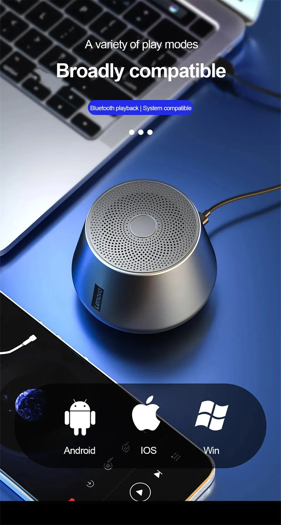 Portable Wireless Bluetooth Speaker Stereo Surround Metallic Outdoor Waterproof Portability Original - Arcade Anchor
