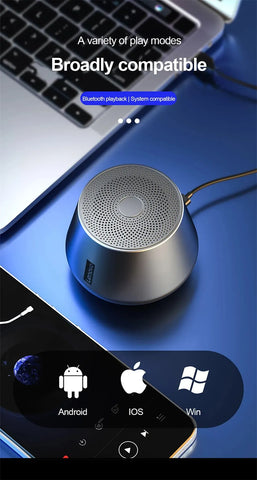Portable Wireless Bluetooth Speaker Stereo Surround Metallic Outdoor Waterproof Portability Original - Arcade Anchor