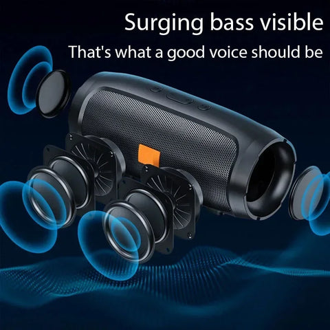 Portable Subwoofer Bluetooth Speakers Outdoor Stereo Surround Waterproof Loudspeaker - Arcade Anchor