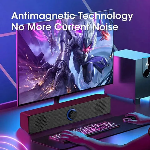 USB Powered Soundbar for TV PC Laptop Gaming Home Theater Surround Audio System - Arcade Anchor