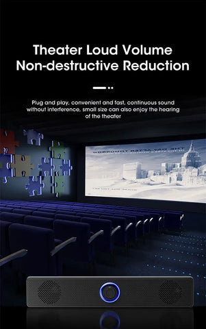 USB Powered Soundbar for TV PC Laptop Gaming Home Theater Surround Audio System - Arcade Anchor