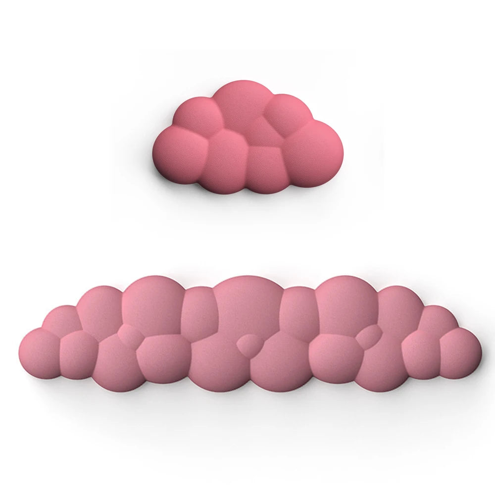 Mouse pad with wrist rest keyboard cloud anti-slip desktop office gamer mouse wrist rest Ergonomic keyboard mouse pad wrist rest - Arcade Anchor