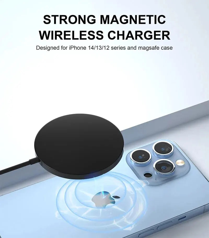 30W Magnetic Wireless Charger Pad Fast Charging Stand for iPhone 15 14 13 12 Pro Airpods PD Macsafe Phone Chargers Dock Station - Arcade Anchor
